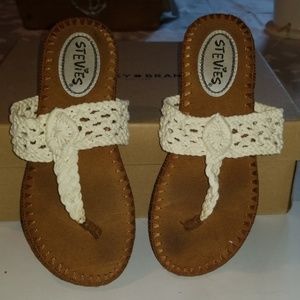 Stevies Girls Crochet flip flops